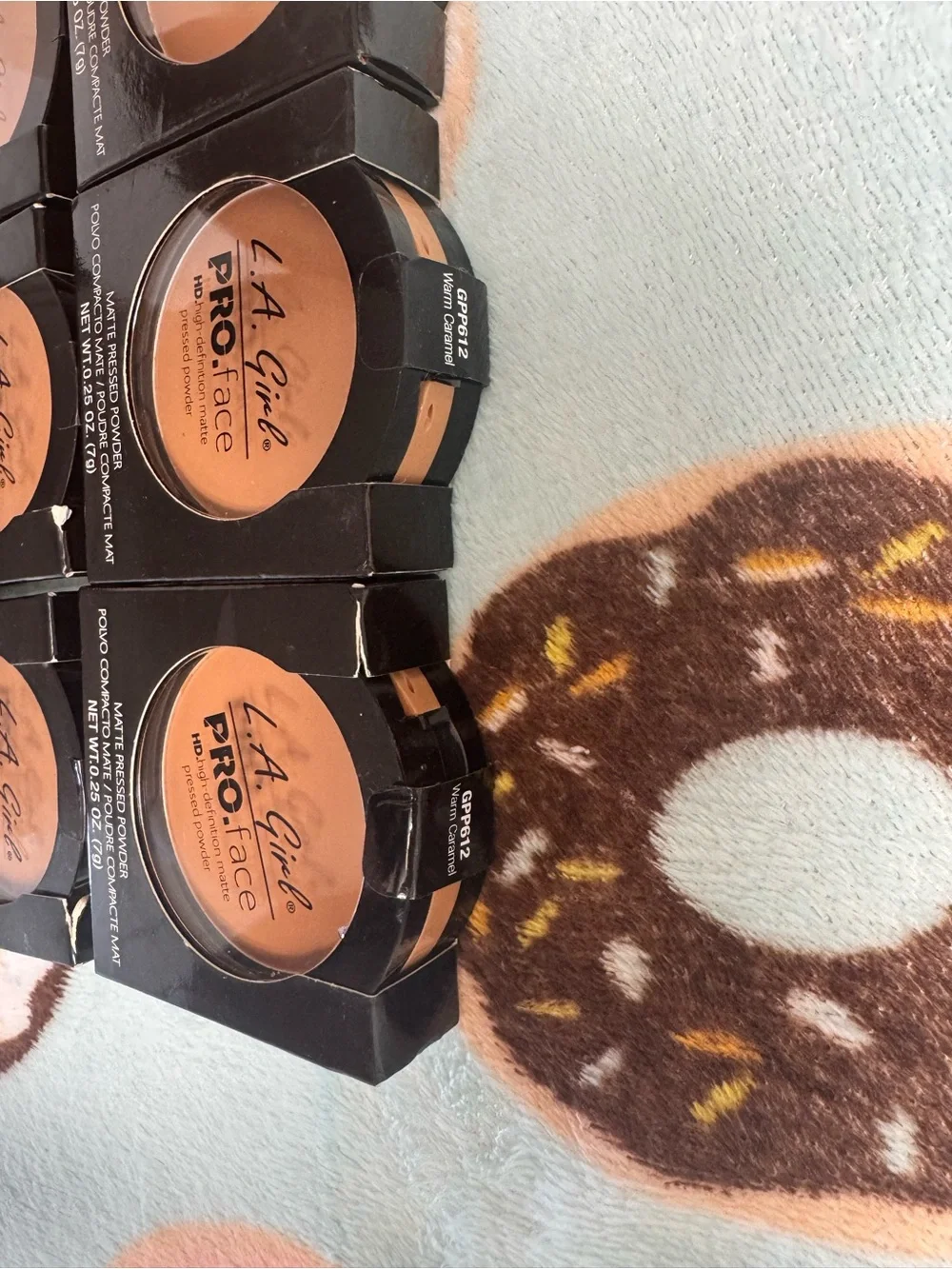 L.A. Girl Pro Face HD Matte Pressed Powder – Warm Caramel – New ( 24 in total